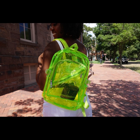 *HOST PICK* Transparent Neon-Green Backpack - Picture 4 of 6